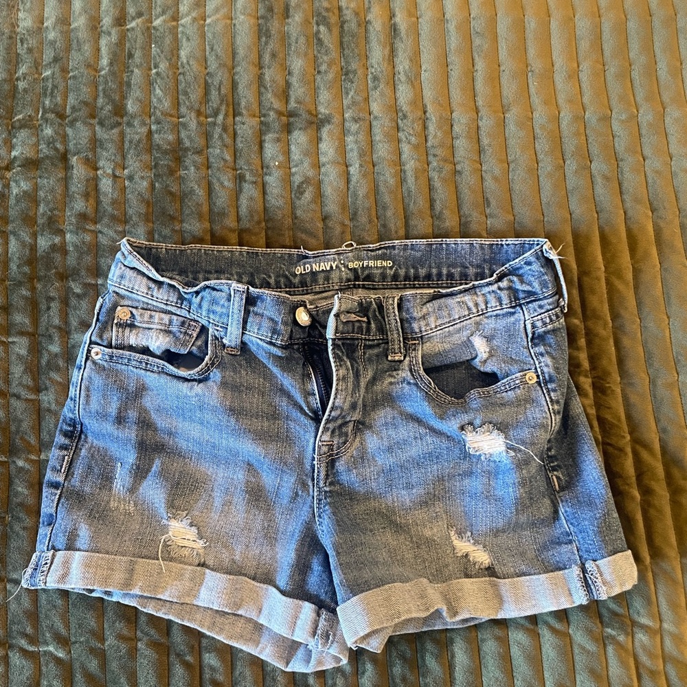 Old Navy Women's Distressed Blue Jean Shorts